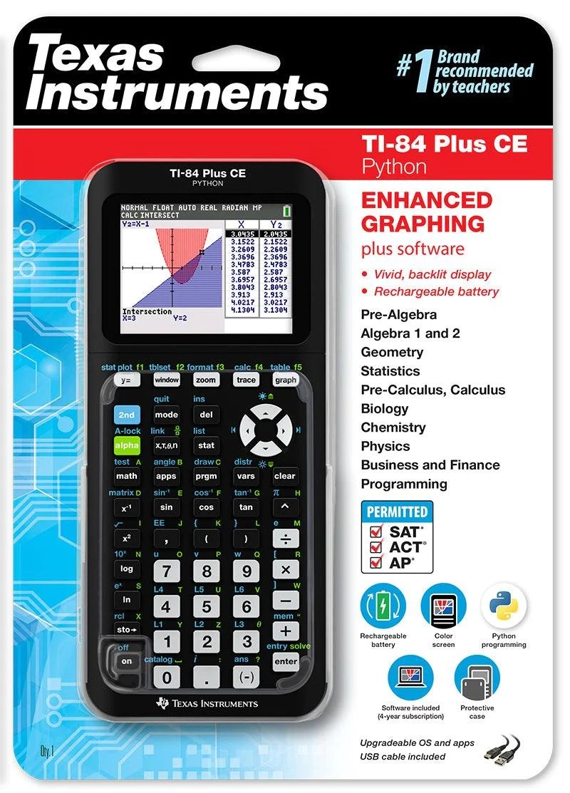 試使用1回 Texas Nspire Instruments TI-84 Plus CE 電卓