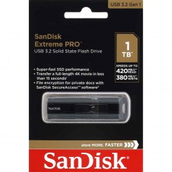 SANDISK EXTREME PRO USB3.2 FLASH DRIVE 1TB