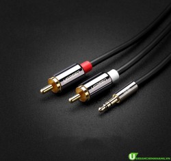 UGREEN 10590 3.5MM TO 2 RCA AUDIO CABLE 3M