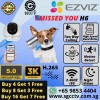 EZVIZ 5MP 2.4G 5G Camera H6 4MP 3K Crystal Clear Resolution