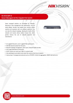 Hikvision PoE Switch DS-3E1518P-SI PoE Switch office
