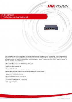 Hikvision PoE Switch DS-3E1105P-EI/M  PoE Switch office