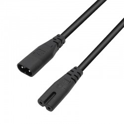 C8 TO C7 FIGURE 8 MALE-FEMALE EXTENSION CABLE, 1.5M