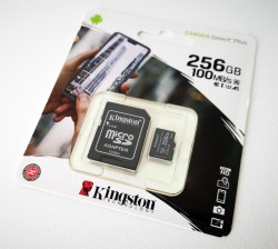 KINGSTON CANVAS SELECT PLUS 256GB MICRO SD CLASS 10 100MB/S