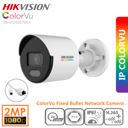 HIKVISION DS-2CD1027G0-L 2.8MM COLORVU 1080P 2MP POE BULLET