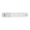 SOUNDTECH MS-641 WHITE 4 WAY EXTENSION USB AND TYPE C PORT
