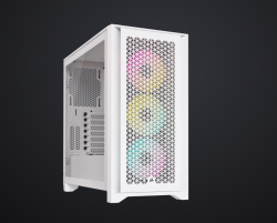 iCUE 4000D RGB AIRFLOW Mid-Tower Case, True White