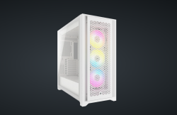 iCUE 5000D RGB AIRFLOW Mid-Tower Case, True White