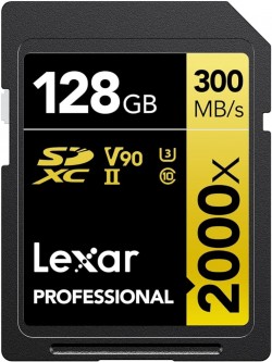 128GB - Lexar? Professional 2000x SDHC?/SDXC? UHS-II Card GO