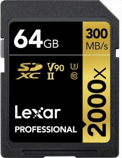 64GB - Lexar? Professional 2000x SDHC?/SDXC? UHS-II Card GOL