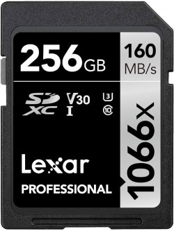 256GB - Lexar? Professional 1066x SDXC? UHS-I Card SILVER Se