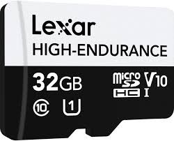 32GB - Lexar? High-Endurance microSDHC/microSDXC? UHS-I Card
