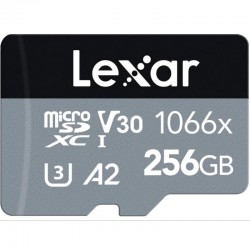 256GB - Lexar? Professional 1066x microSDXC? UHS-I Card SILV