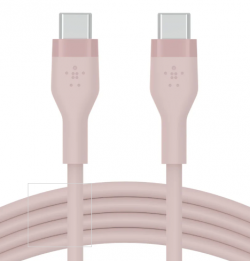 USB-C to USB-C 2.0, SILICONE, 1M, PNK
