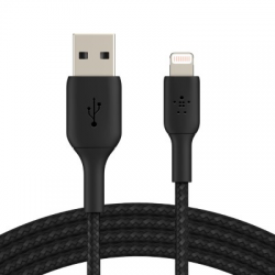 Belkin Braided USB-A to Lightning Cable1M BLK