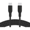 BELKIN BRAIDED USBC TO C 2.0 100W CABLE 3M BLK