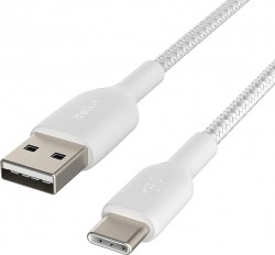 BELKIN Braided USB-C to USB-A Cable2M WHT