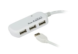 Aten UE2120H 4-Port USB2.0 Extender Hub (12M), cascadable up