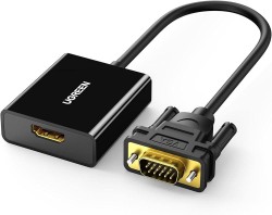 Ugreen Active HDMI to VGA Adapter with 3.5mm Audio Jack HDMI