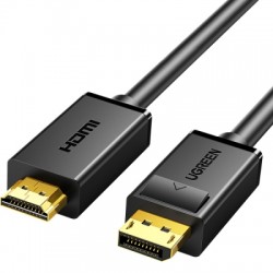 Ugreen DP Male to HDMI Male cable, 4K@30hz,3m DP101-10203