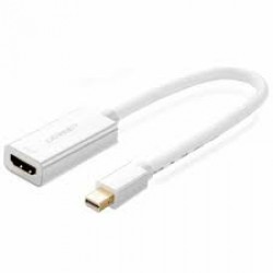 Ugreen Mini dp to HDMI female converter cable 18CM  White -
