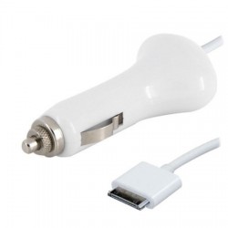 CAR CHARGER FOR APPLE 30 PIN WITH 1 USB PORT