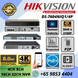 HIKVISION 8-CHANNEL 1U 8 POE 4K-NVR