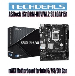 ASRock H310CM-HDV/M.2 SE LGA1151 mATX Motherboard