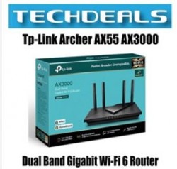 Tp-Link Archer AX55 AX3000 Dual Band Gigabit Wi-Fi 6 Router