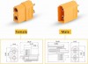 XT-60 MALE AND FEMALE CONNECTORS