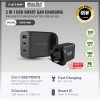 7-STAR MaxTen 65W GaN PD Charger Adapter BLACK