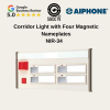 CORRIDOR LIGHT WITH FOUR MAGNETIC NAMEPLATE NIR-34