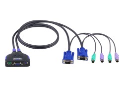 ATEN 2-PORT PS/2 VGA CABLE KVM SWITCH (1.2M) CS62