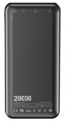 AZEADA FAST CHARGING 20000MAH POWER BANK (BLACK COLOR)