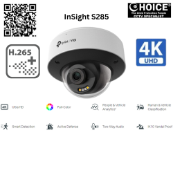 TP-LINK 8MP 4K-UHD DOME S285 FULL-COLOR IP67 NETWORK CAMERA