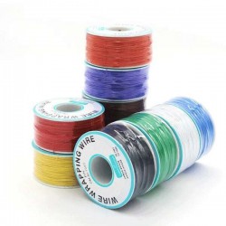 WIRE-WRAPPING WIRE W-030 1000 FEET AWG 30 (GREY COLOR)