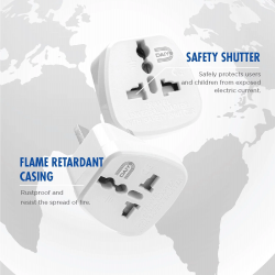 DAIYO DE206 SOUTH AFRICA TRAVELLER UNIVERSAL ADAPTER