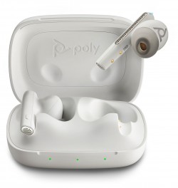 Poly Voyager Free 60 UC White Sand Earbuds +BT700 USB-A Adap