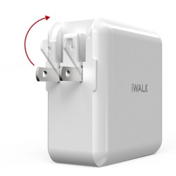 I WALK 2-Port 60W Charger - PD/QC3.0 (AU/UK/USA/EU) ADL018 W