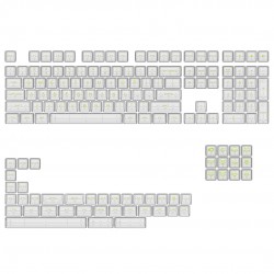 AK-6925758615730 AKKO Clear Transparent Keycap Sets (Full Tr