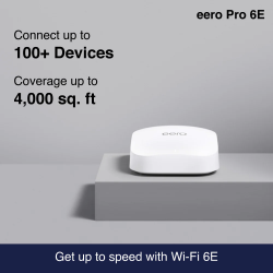 EERO PRO 6E TRI-BAND MESH WI-FI 6E 2.5G ROUTER - 1 PACK