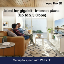 EERO PRO 6E TRI-BAND MESH WI-FI 6E 2.5G ROUTER - 1 PACK