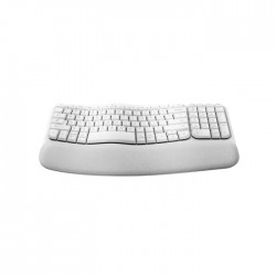 Logitech Wave Keys Ergo Wireless Keyboard - Pale Grey 920-01