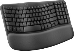 Logitech Wave Keys Ergo Wireless Keyboard - Graphite 920-012