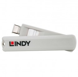 LINDY TYPE C PORT BLOCKER (4 BLOCKERS + 1 KEY)(WHITE)