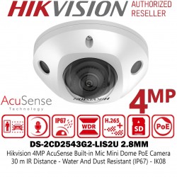 HIKVISION 4MP AUDIO MINI DOME IP CAMERA DS-2CD2543G2-LIS2U