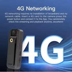 PORTABLE 4G BODY CAMERA NIGHT VISION HD1080P