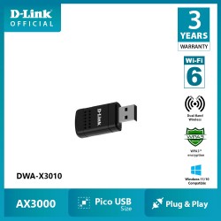 DLINK AX3000 DWA-X3010 WIFI 6 MINI WIRELESS USB ADAPTER