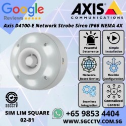 ⁠Axis D4100-E Network Strobe Siren IP66 NEMA 4X IK10 Perim