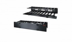 APC AR8600A Horizontal Cable Manager, 2U x 4" Deep, Single-S